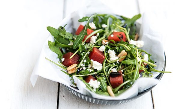 Sommersalat mit Melone