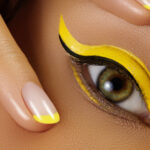 Make-up in Neon-Farben