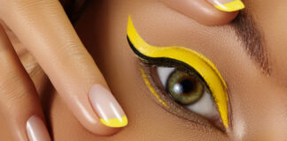 Make-up in Neon-Farben