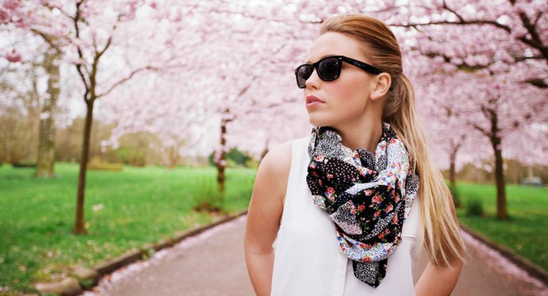 Sommerschal kombinieren