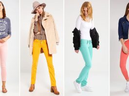 farbige bunte Jeans
