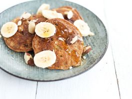 Banenen Walnuss Pancakes