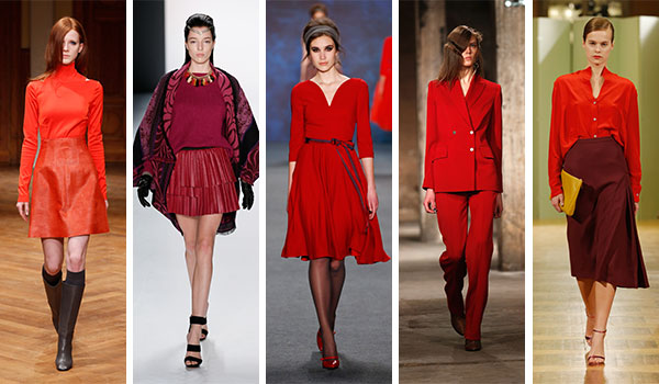 Herbst Trendfarbe rot