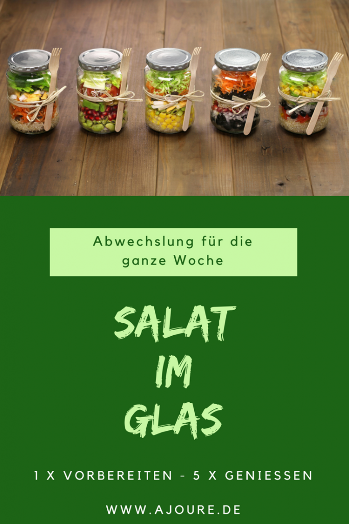 Salat im Glas - Pinterest