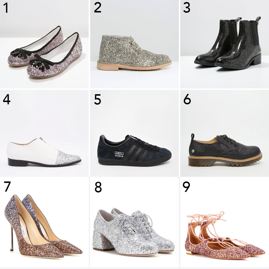 Glitzer-Schuhe