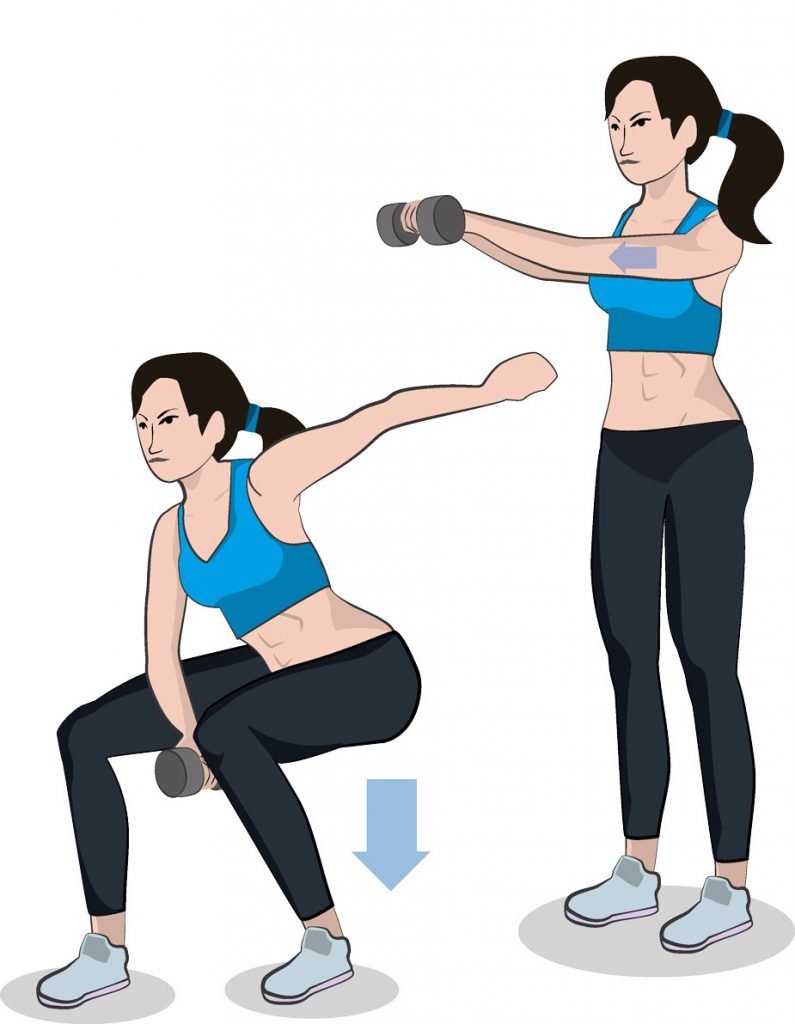 Alternating Dumbbell Swing