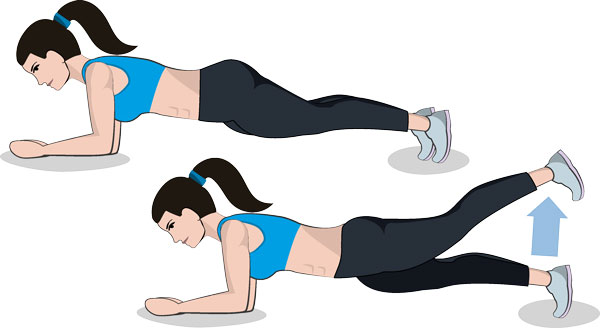 Plank Leg Lifts