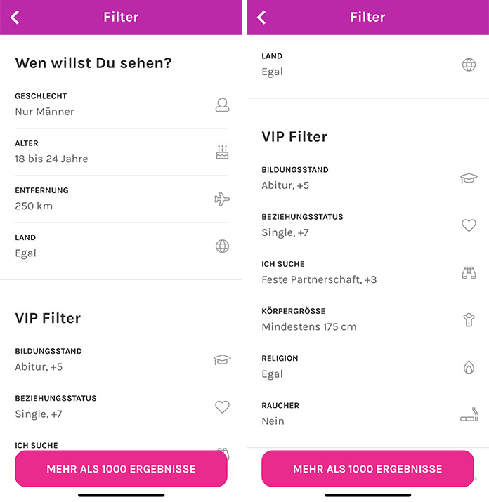 Jaumo VIP Filter