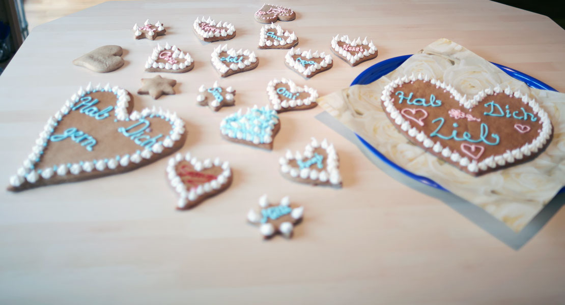 lebkuchenherz-backen Lebkuchenherz selber backen