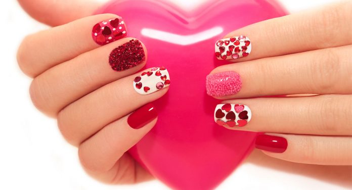 Nageldesign zum Valentinstag