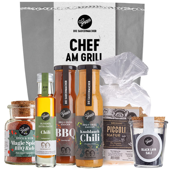 Chef am Grill Geschenkkorb