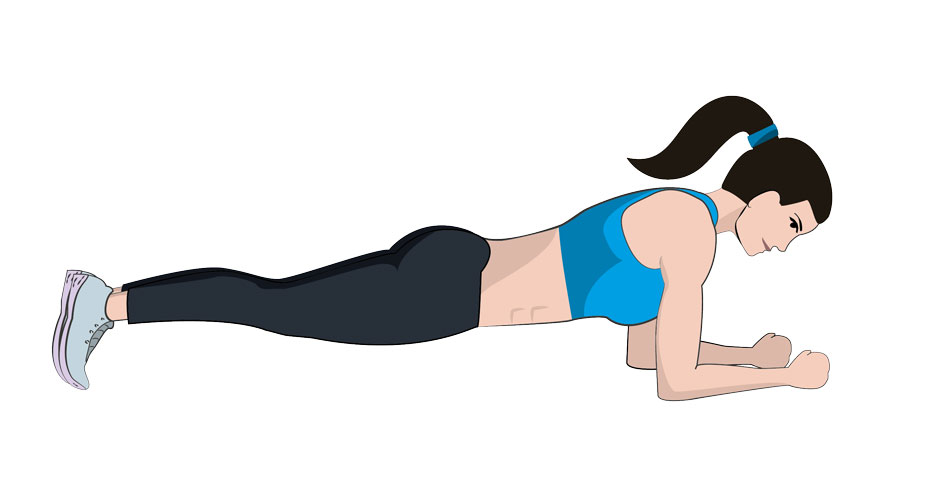 8. Plank Hip Dips