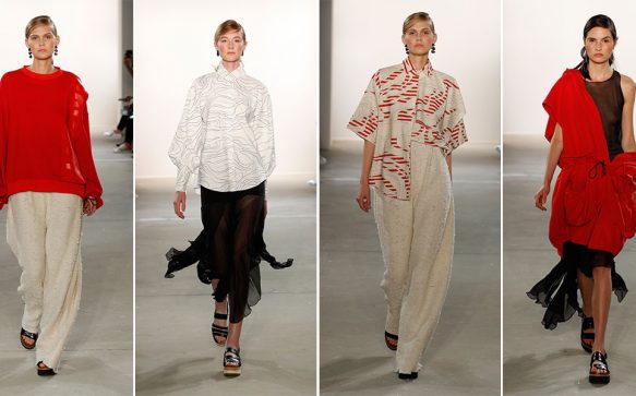 Bauhaus-Grafik: Ioana Ciolacu mit ihrer SS 2018-Kollektion