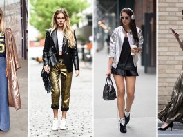 Street Styles mit Metallic-Eyecatcher