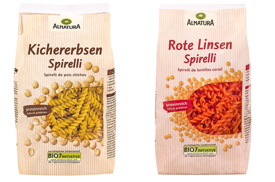 Pasta aus Hülsenfrüchten von Alnatura