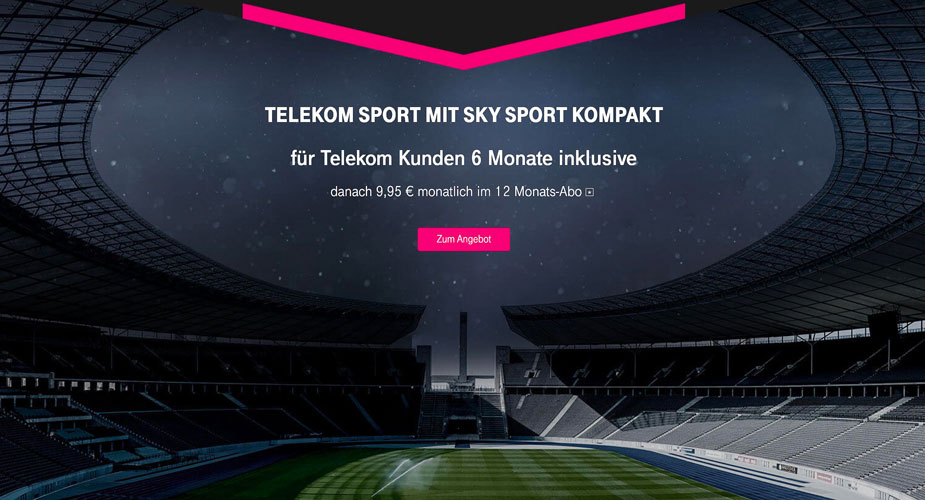 Telekom Sport mit Sky Sport Kompakt