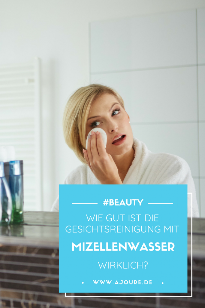 Gesichtsreinigung mit Mizellenwasser