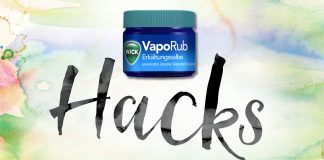 Wick VapoRub Lifehacks