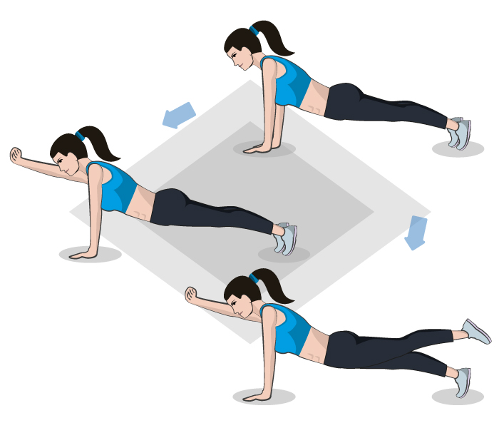 Der Alternating Plank