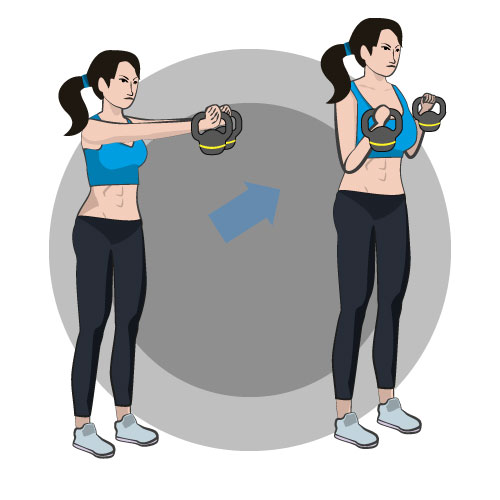 Top Kettlebell Übungen - Nr. 10: Bizeps Curl