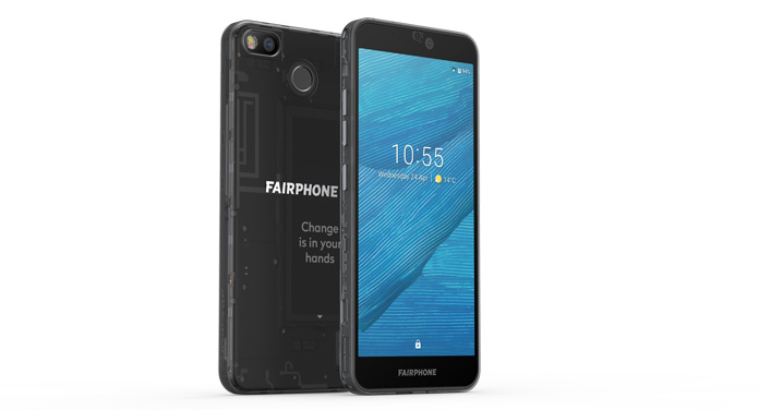 Fairphone 3 vorne und hinten