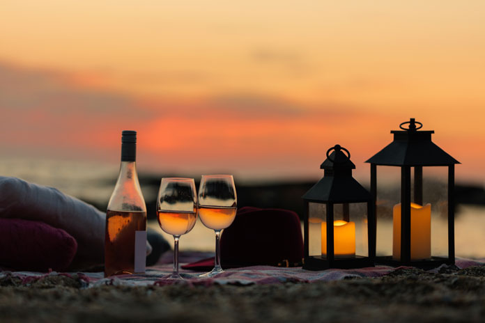 Ein Tag am Meer Romantik