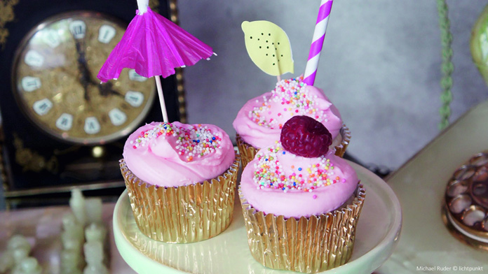 Himbeer Cosmopolitan Cupcakes