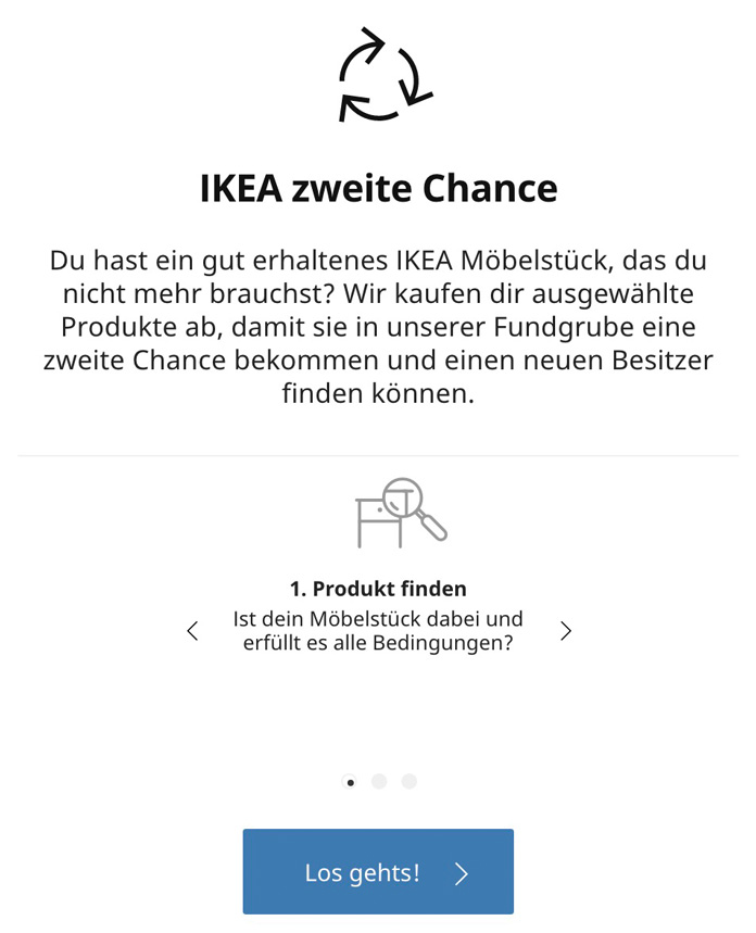 IKEA Zweite Chance - Start