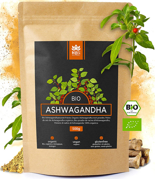 Holi Natural® Premium BIO Ashwagandha Wurzel Pulver