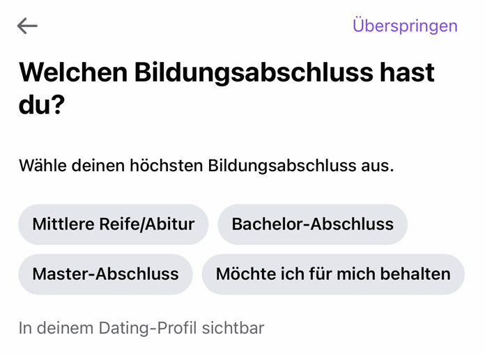 Facebook Dating Profil einrichten