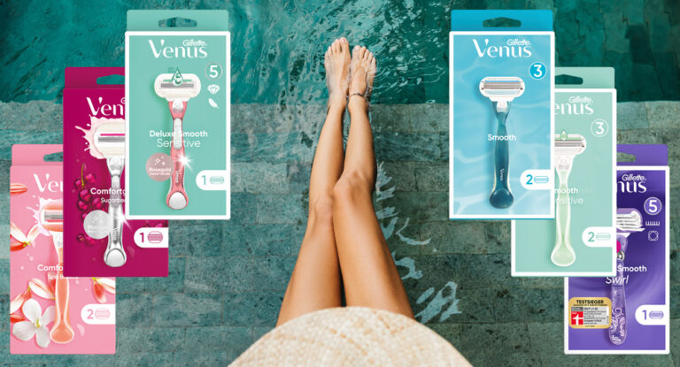 Nachhaltig rasieren? Gillette Venus Packungen jetzt plastikfrei und recycelbar