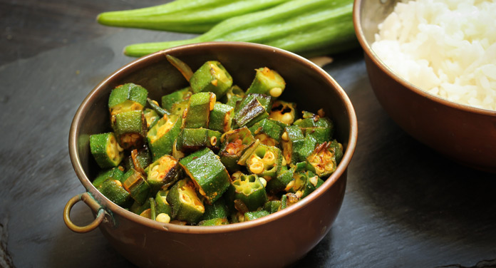 Okra gebraten