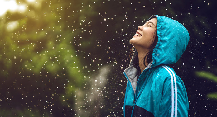 Joggen bei Regen