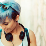 blaue Haare im Trend