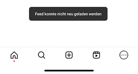 Feed konnte nicht neu geladen werden