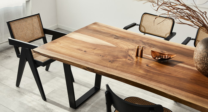 Die maßgefertigte Tischplatte – Optionen für ein Design