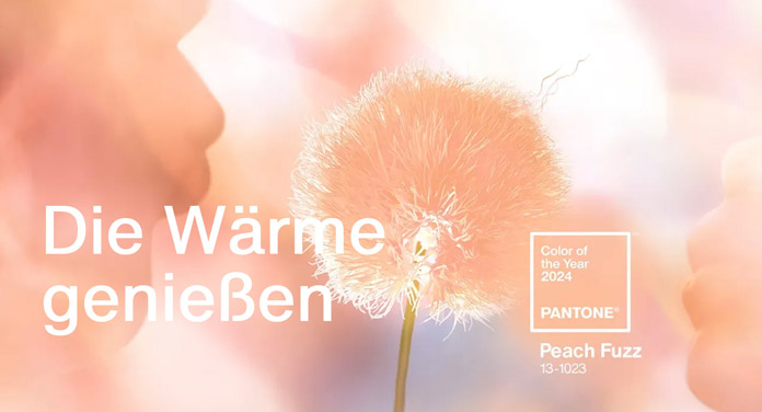 Pantone-Farbe des Jahres 2024: Peach Fuzz