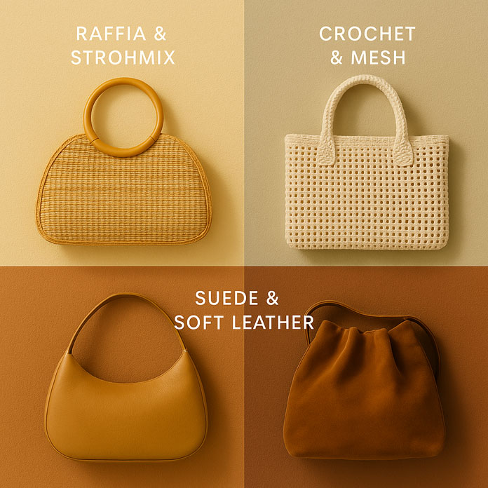 Handtaschen-Trend-Materialien