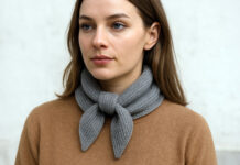 Frau mit Sophie Scarf