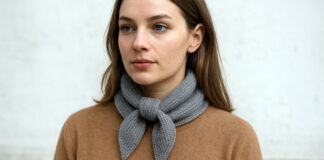 Frau mit Sophie Scarf