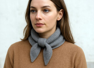 Frau mit Sophie Scarf