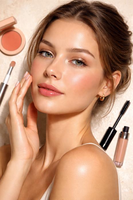 Natürliche Schönheit mit dezentem Make-up