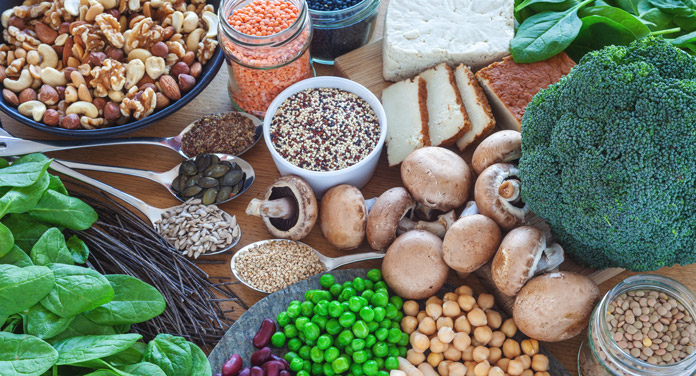 Vielfalt an pflanzliches Protein