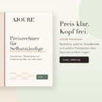 AJOURE´ Preisrechner für Selbstständige Produktbild
