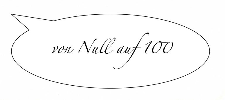 Kolumne: Von Null auf 100