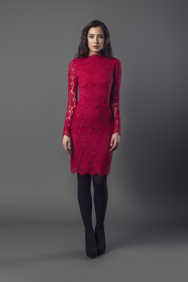 ewa herzog kleid rot