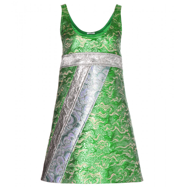 miu-miu-kleid-metallic-grün