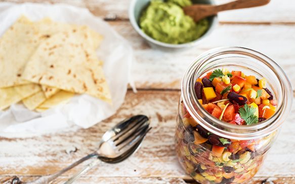 Salsa Vegetable mit Maistortillas