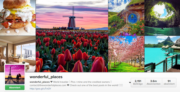 wunderful places instagram account